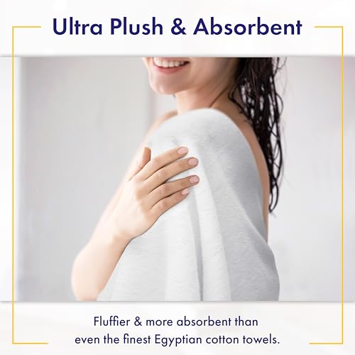 6-Piece Bamboo Viscose Bath Towel Set - Ultra Soft, Absorbent & Plush
