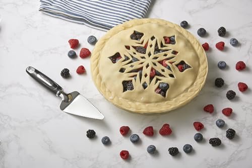 Talisman Designs Pie Top Cutter Snowflake - 10-Inch Pastry Crust Stencil