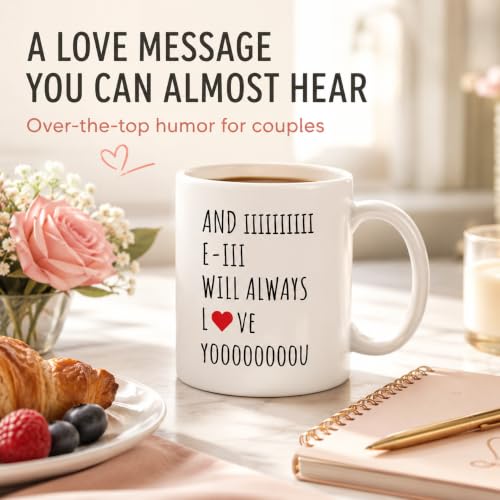 11oz Christmas Mug - And I Will Always Love You Gift for Wife, Husband, Mom, Dad, Girlfriend, Boyfriend