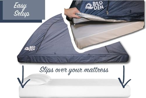 Foldable Privacy Bed Tent for Twin XL - Pop-Up Dorm Room Sleep Canopy
