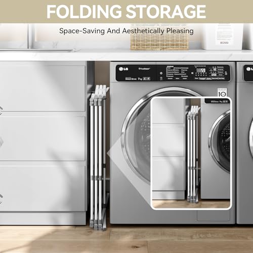 Foldable Clothes Drying Rack, Extendable Laundry Rack, Rust-Resistant