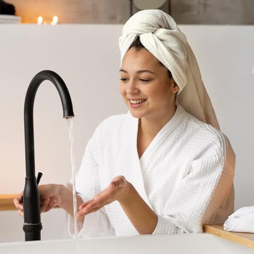 KAHAF COLLECTION 6-Pack Cotton Bath Towels - 27 x 54 In, Soft Quick Dry