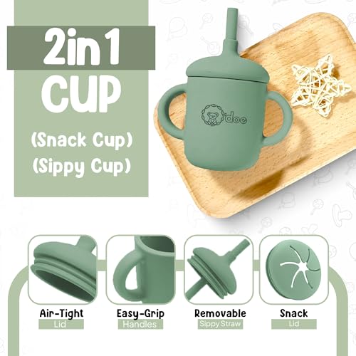 17-Piece Silicone Baby Feeding Set with Suction Plate and Utensils