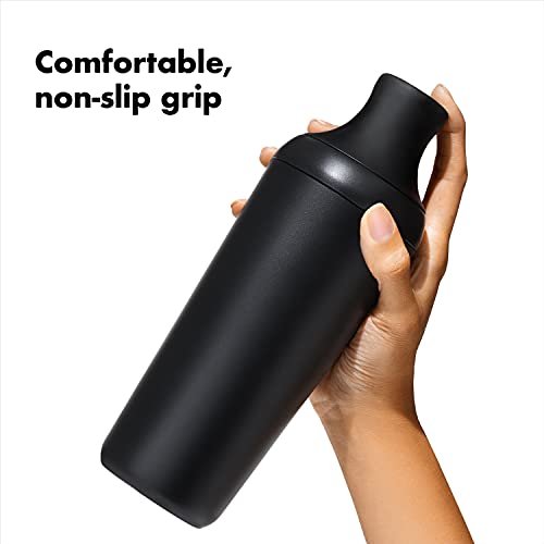 OXO Good Grips 20 oz Plastic Cocktail Shaker with Leakproof Seal & Built-in Strainer