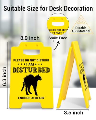 WDXDOWF Funny Office Desk Sign - Please Do Not Disturb Warning - Color-3