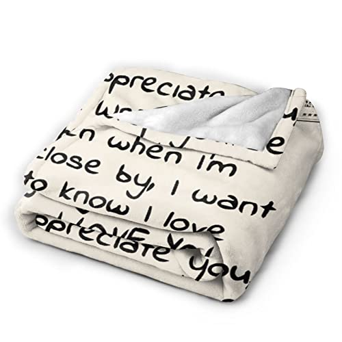 Menghao Mom Birthday Gift Blanket Dear Mom 80x60 Inches Personalized