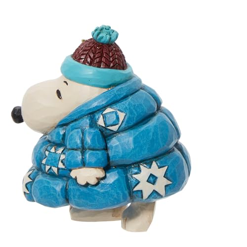 Snoopy Miniature Figurine in Puffer Coat by Jim Shore, 3.3 inch