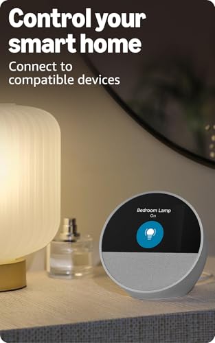 Amazon Echo Spot Smart Alarm Clock with Alexa - Black