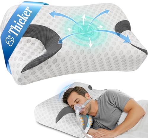 CPAP Pillow for Side Sleepers | Memory Foam Neck Support Pillow