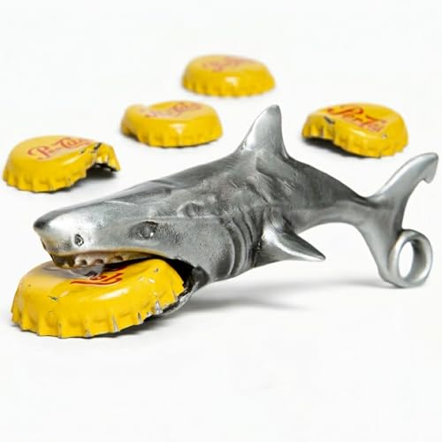 Itera Shark Keychain Bottle Opener - Nautical Nautical Novelty Gift for Men