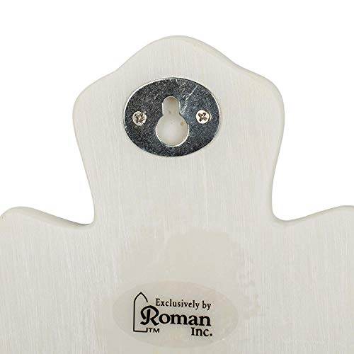 Guardian Angel Baby Cross with Prayer for Nursery Wall Decor, 7-Inch