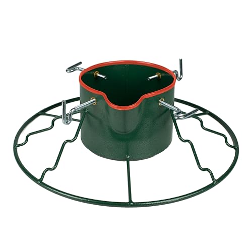Yard Butler Christmas Tree Stand for 6-11 ft Trees with Water Reservoir, Green