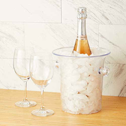 True 3L Clear Acrylic Ice Bucket with Handles for Wine & Champagne
