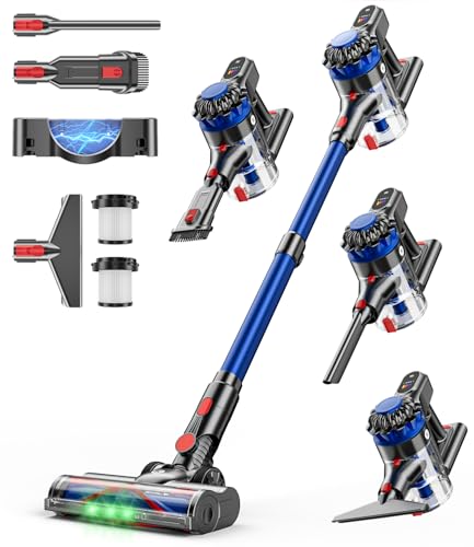 KARDV Cordless Stick Vacuum Cleaner 500W 40Kpa with LED Display and 60Mins Runtime