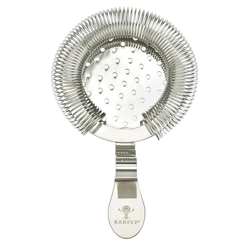 Barfly Throwing Strainer - Stainless Steel Cocktail Barware Tool with Innovative Handle