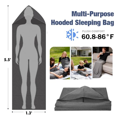 Full Body Sleep Pod with Hood – Cozy Wearable Blanket for Deep Sleep