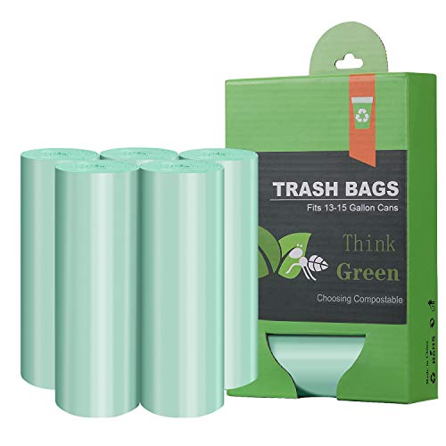 AYOTEE Eco-Friendly 13 Gallon Tall Kitchen Trash Bags, Biodegradable, 60 Count
