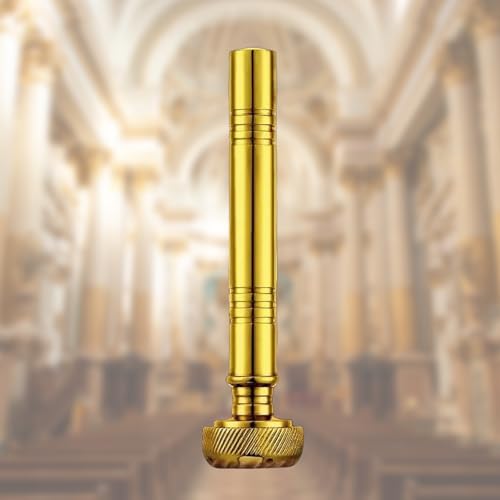 Portable Metal Holy Water Aspergillum Sprinkler with Leather Case for Ceremonies