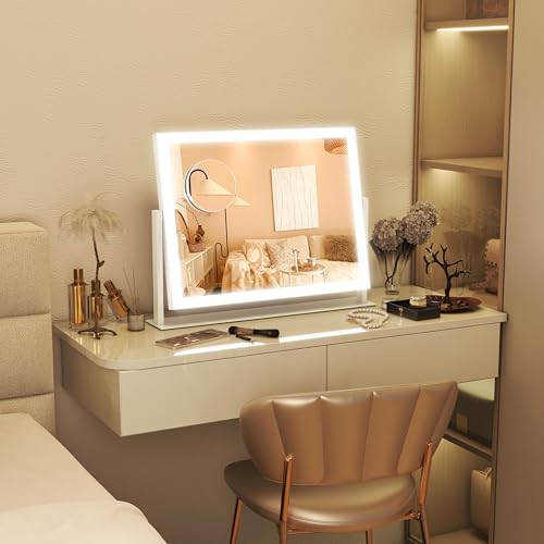 FENNIO Vanity Mirror with Lights 13'' x 17'' Makeup Lights,Vanity