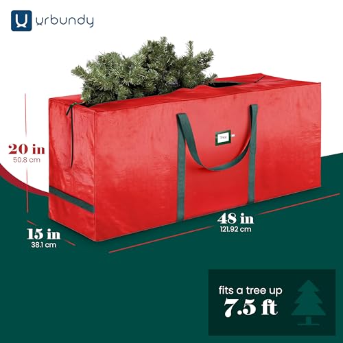 Heavy Duty 7.5 Ft Christmas Tree Storage Bag with Handles