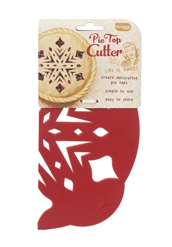 Talisman Designs Pie Top Cutter Snowflake - 10-Inch Pastry Crust Stencil