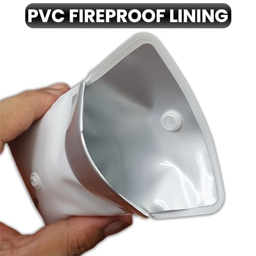 Portable Pocket Ashtray Pouch - Fireproof Smell-Proof Travel Case (4 Pack)