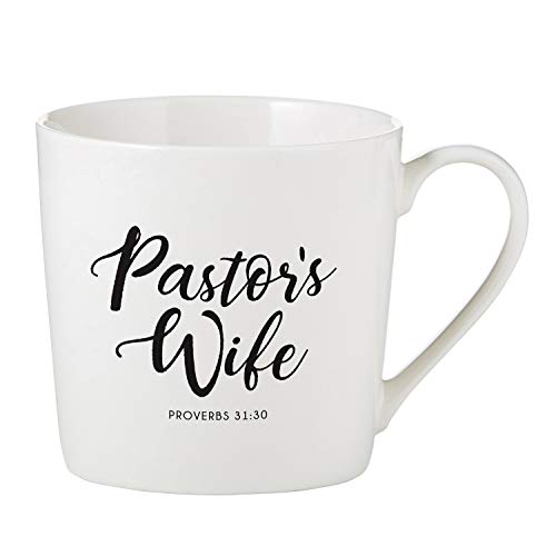 14 oz Bone China Coffee Mug Set for Pastor & Wife - Faithworks Gift Boxed