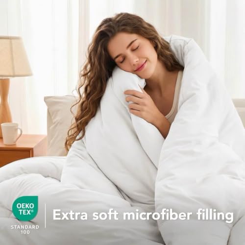 Queen Comforter Set - 3 Piece Prewashed Down Alternative Bedding