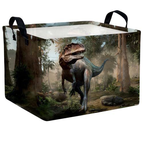 3D Dinosaur Foldable Storage Basket - Nursery Toy Box & Laundry Hamper