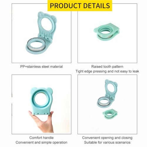 Round Sandwich Cutter and Sealer, Stainless Steel Pocket Press (3.7 Inch)