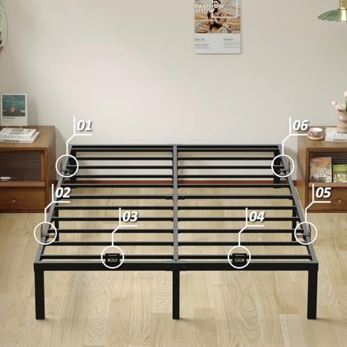 Non-Slip Mattress Grippers for Metal Bed Frames - 6 Pack Anti-Slide Brackets