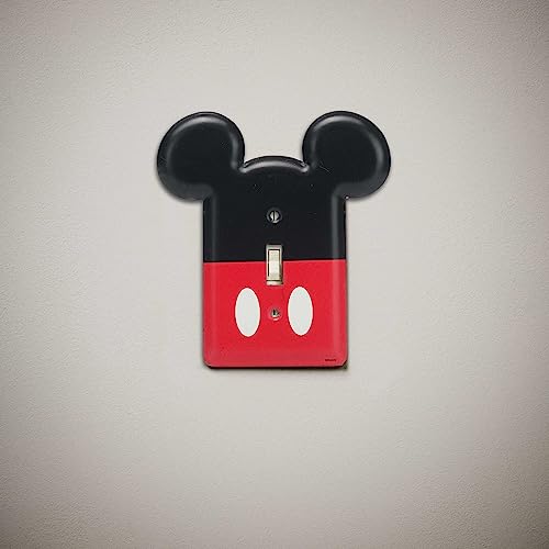 Mickey Mouse Metal Light Switch Plate - Decorative Bedroom Wall Cover