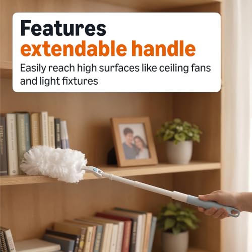 360° Heavy Duty Duster Kit with Extendable Handle & 6 Microfiber Refills