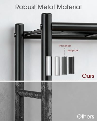5-Tier Metal Storage Shelves Set of 2 - Black Garage & Pantry Organizer