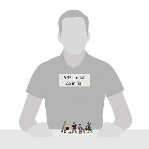 Department 56 Christmas in The City Village Accessories Busy Sidewalks Figurine Set, 2.5 Inch, Multicolor