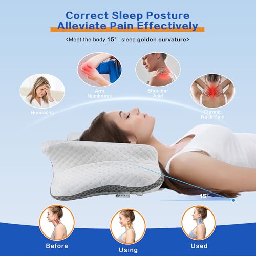 Adjustable Ergonomic Cervical Pillow for Neck Support