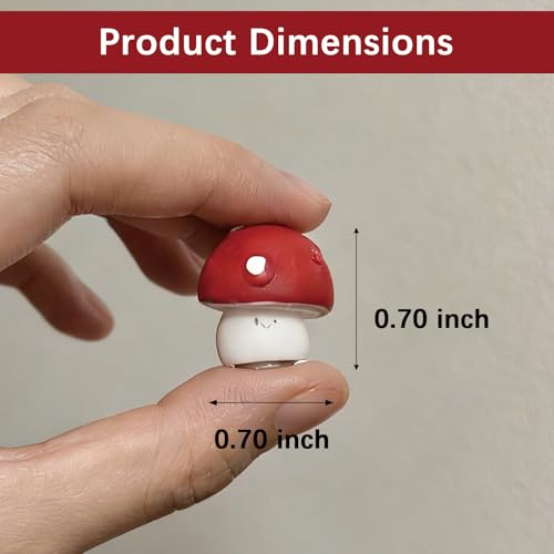 10-Piece Magnetic Mushroom Hinge Covers for Door and Cabinet Decor