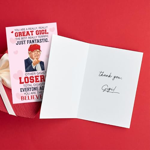 Donavibe Gigi Greeting Card for Grandma - Funny Heartfelt Birthday & Holiday Card