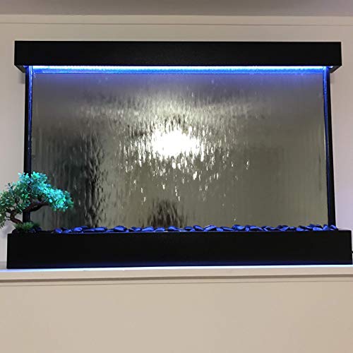 XXL 52" x 35" Wall Hanging Waterfall Fountain with Color Changing Lights