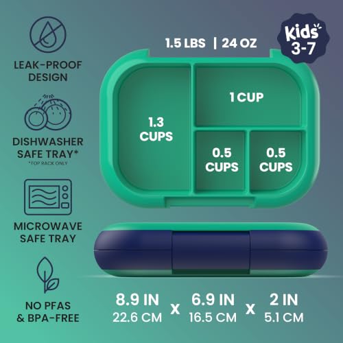 Bentgo Chill Kids 4-Compartment Bento Box with Built-In Ice Pack