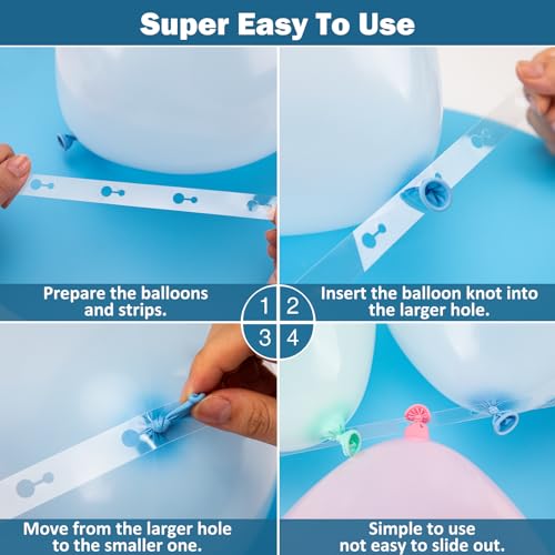 Balloon Arch Strip Kit - 32.8 ft Tape & 200 Glue Dots for Parties