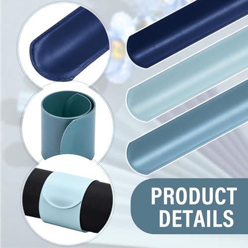 Wrapping Paper Roll Holder Slap Bands 18 Pcs PVC Blue