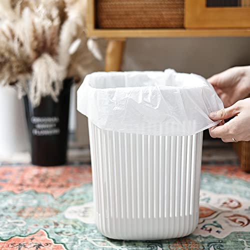 4 Gallon Small Trash Bags - 100 Count White Leakproof Garbage Can Liners