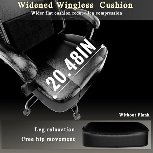 Ergonomic Gaming Chair with Footrest, Lumbar Support, and Reclining Back