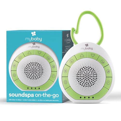 Portable Baby Sound Machine with Integrated Clip & 4 Soothing Sounds