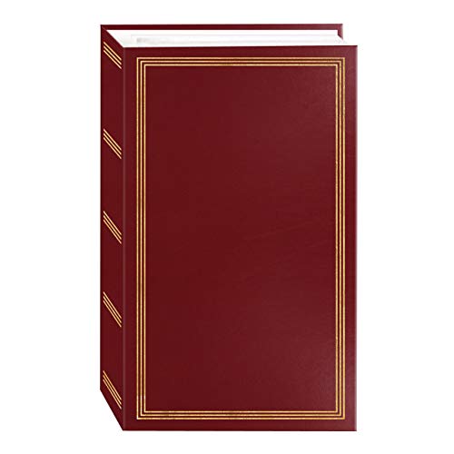 3-Ring Burgundy Photo Album for 504 4x6 Photos - Leatherette Cover