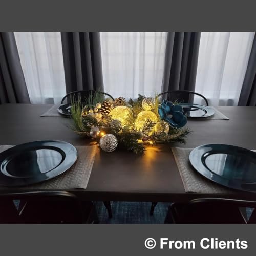 6-Inch Gold Mercury Crackled Glass LED Globe Lamp with Auto Timer