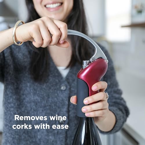 Rabbit Merlot Wine Lever Corkscrew with Foil Cutter & Extra Spiral, 7.7 x 8.8 in