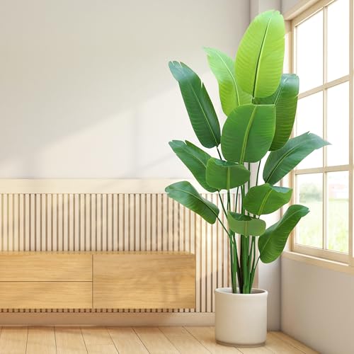 6ft Artificial Bird of Paradise Plant - Lifelike Faux Indoor Decor
