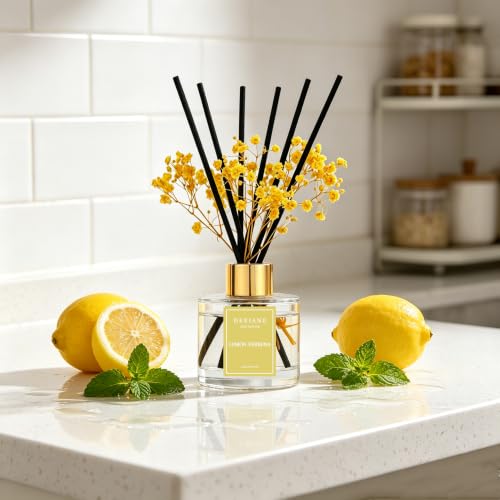 Lemon Verbena Reed Diffuser Set - 100ml Natural Citrus Home Fragrance
